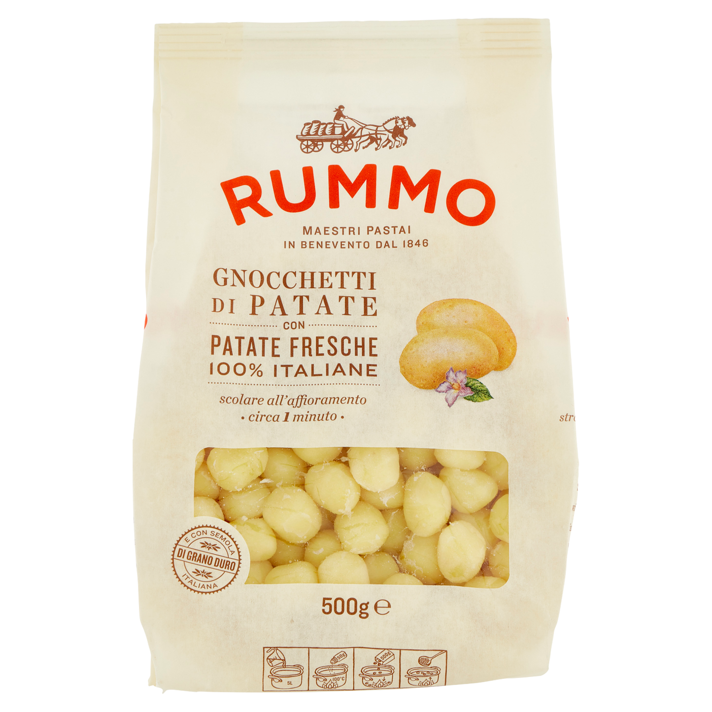 GNOCCHETTI PASTA RUMMO 500 G 8X BOX