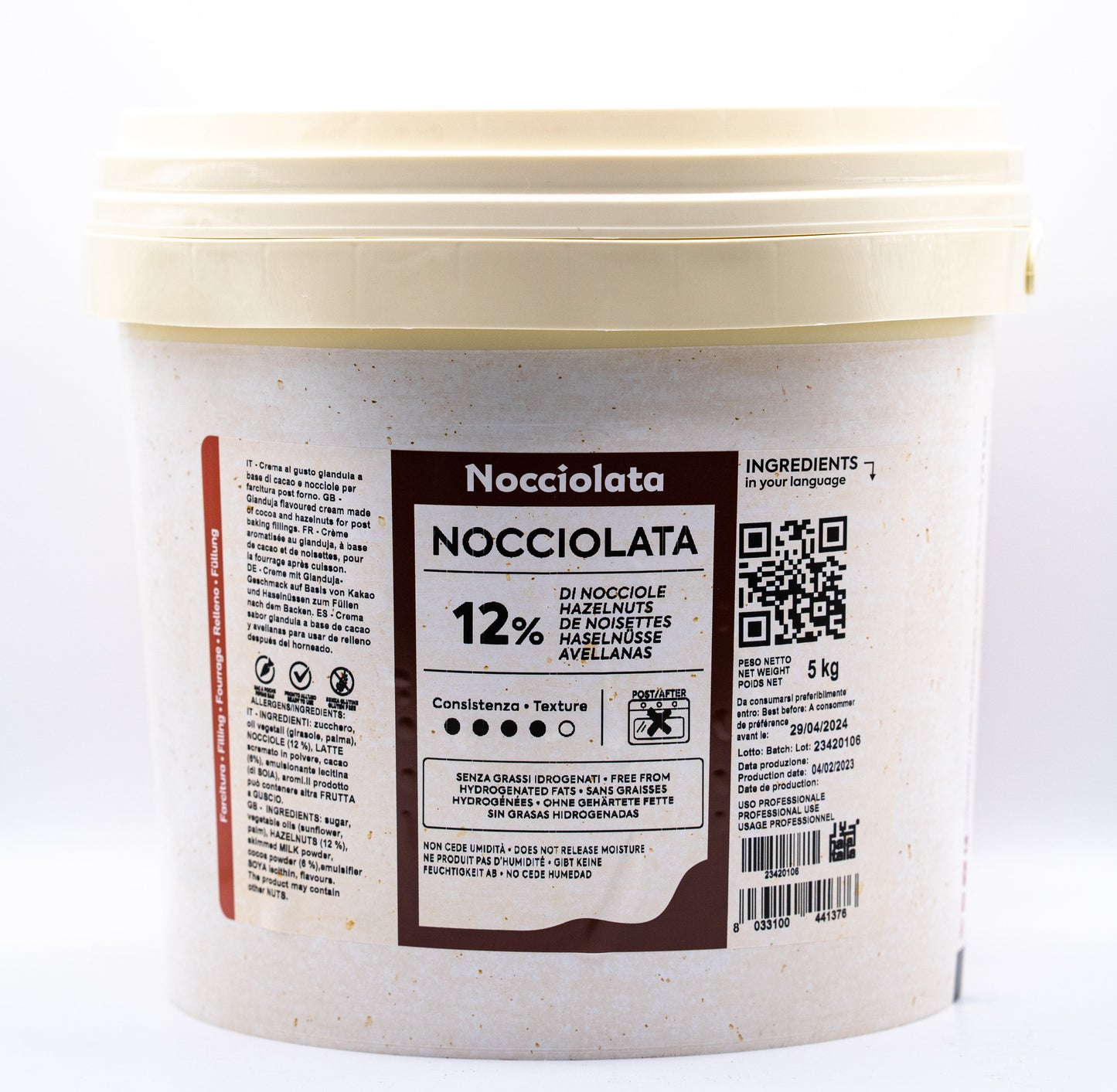 NOCCIOLATA CREAM 5 KG