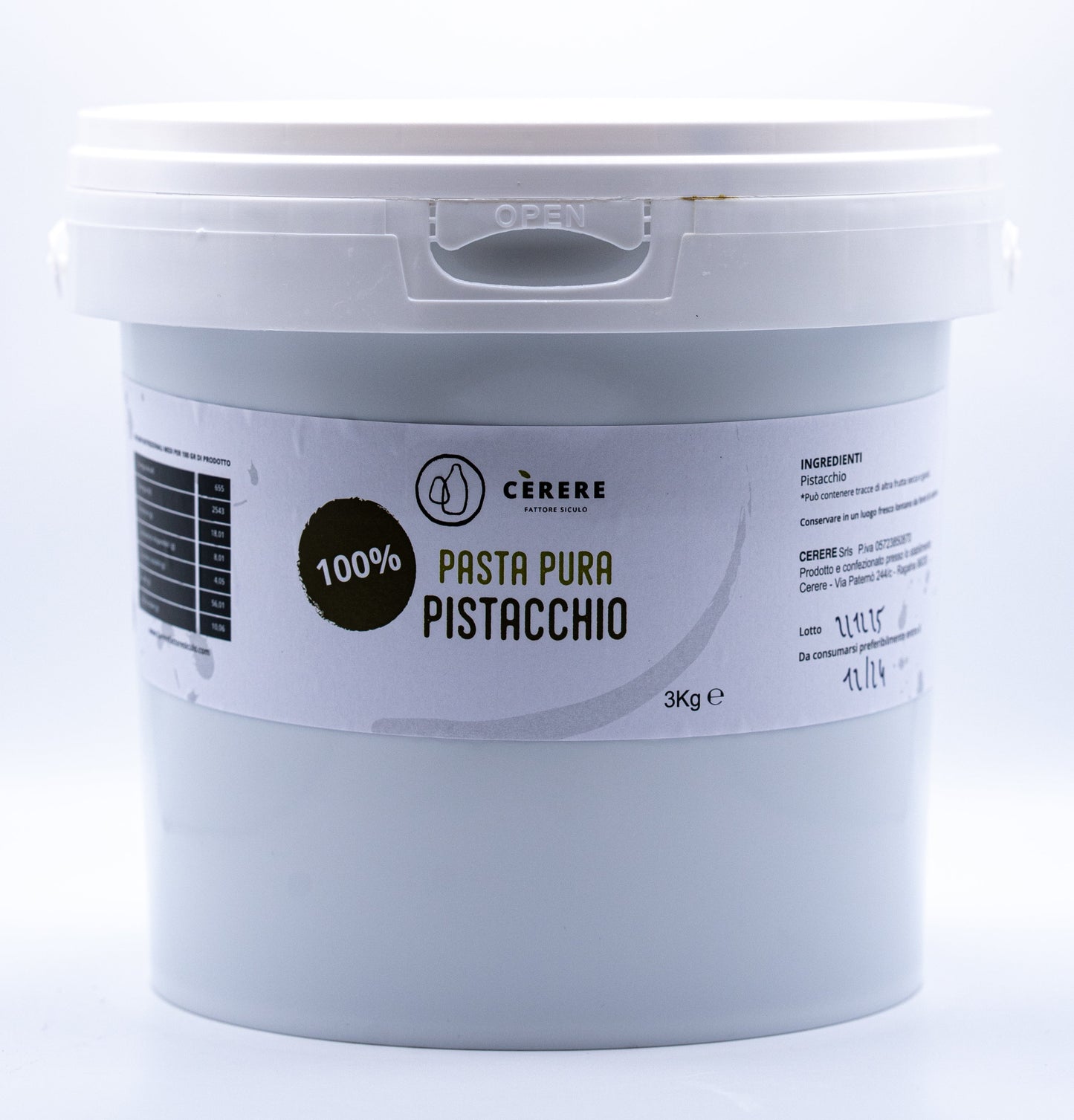 3Kg PASTA PURA PISTACCHIO 100% TOP