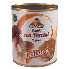 FUNGHI CON PORCINI TRIF. DELIZIOSI E CREMA 800G