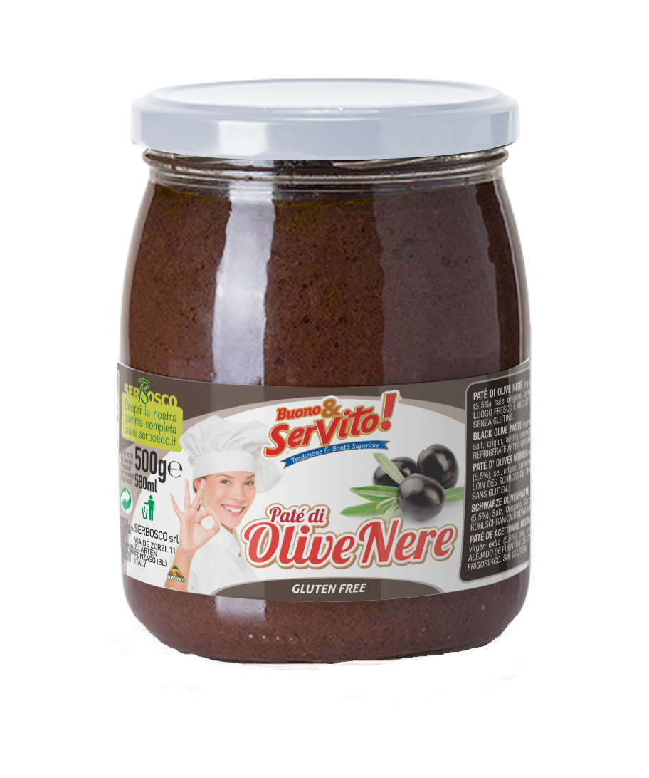 OLIVE NERE CREMA 500G