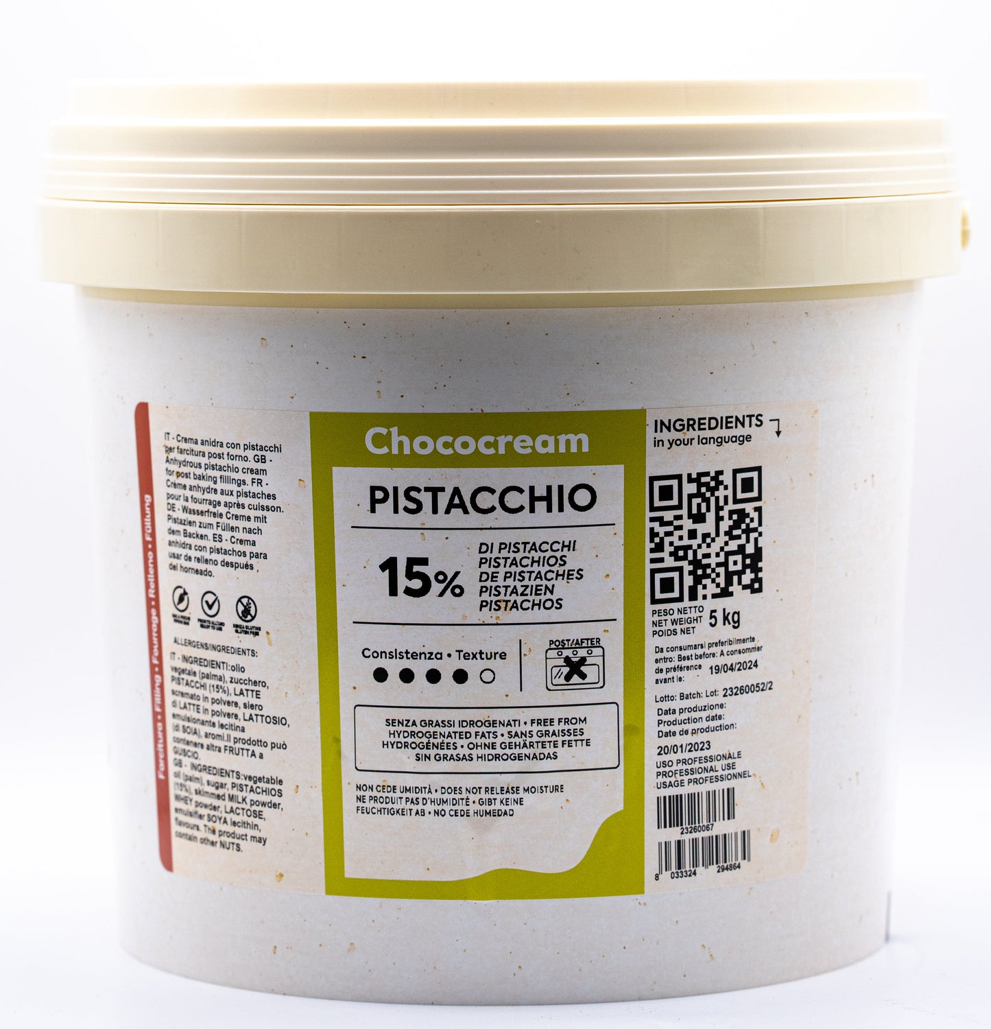 CHOCOCREAM PISTACCHIO 5 KG