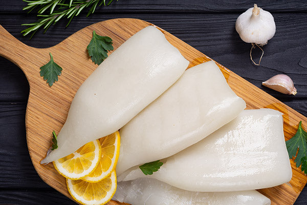 SQUID TUBES U5 10x600g NET - 6KG BOX HOLMES