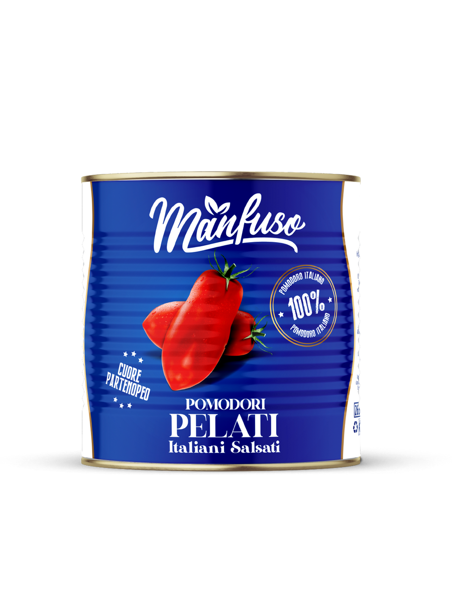 POMODORI PELATI INTERI 100% ITALIANO 6x2.5GR - MANFUSO