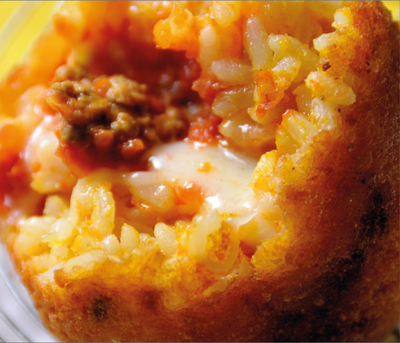 MIGNON ARANCINI BOLOGNESE (RAGU') RAW
30G x 5KG BOX  C.C.