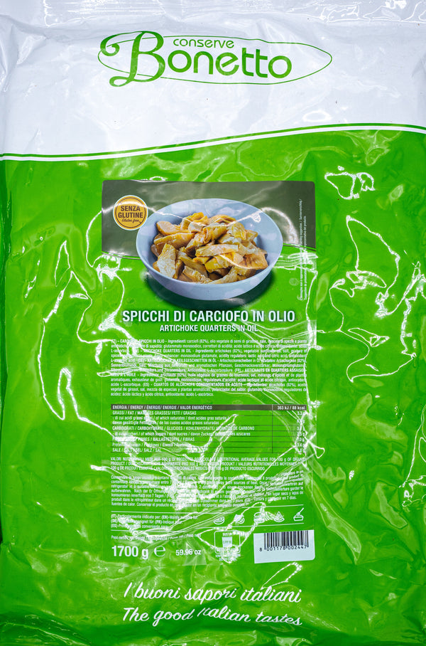 SPICCHI CARCIOFI OLIO BAG 1.7 KG X 6 BAGS BOX