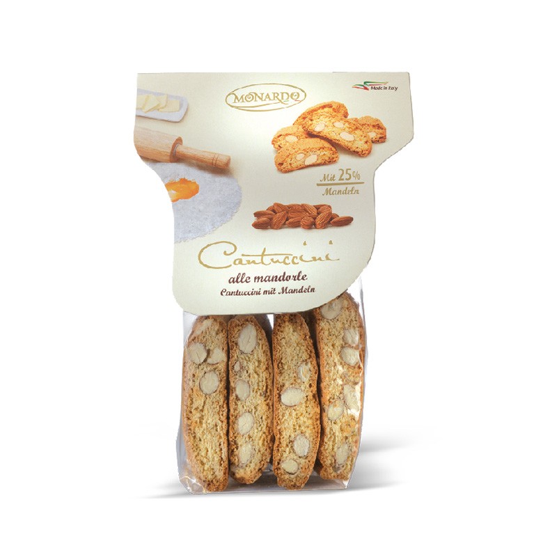 CANTUCCINI ALLE MANDORLE 220G - 8PZ BOX - MONARDO