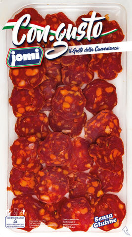 SALSICCIA Napoli PICCANTE SLICED 8x500G - JOMI