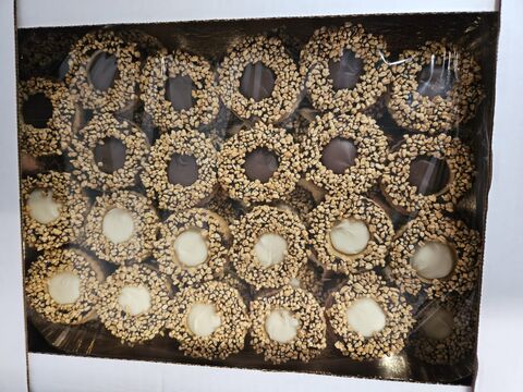 GRANELLA  OCCHI WHITE & BLACK 2KG TRAY